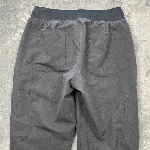 Mandala Scrub Joggers Women XXS Petite Gray Equa-Tek Cargo Medical Pants - Picture 6 of 14